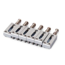 Saddles For Modern Tele Bridge, Chrome, Set Of 6 - StewMac