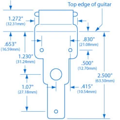 Kluson Archtop Guitar Tailpiece - StewMac 5 Kluson Archtop Guitar Tailpiece - StewMac -Luthier Tools Shop 0230 n 1spec square cropped