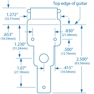 Kluson Archtop Guitar Tailpiece - StewMac 3 Kluson Archtop Guitar Tailpiece - StewMac - Image 3