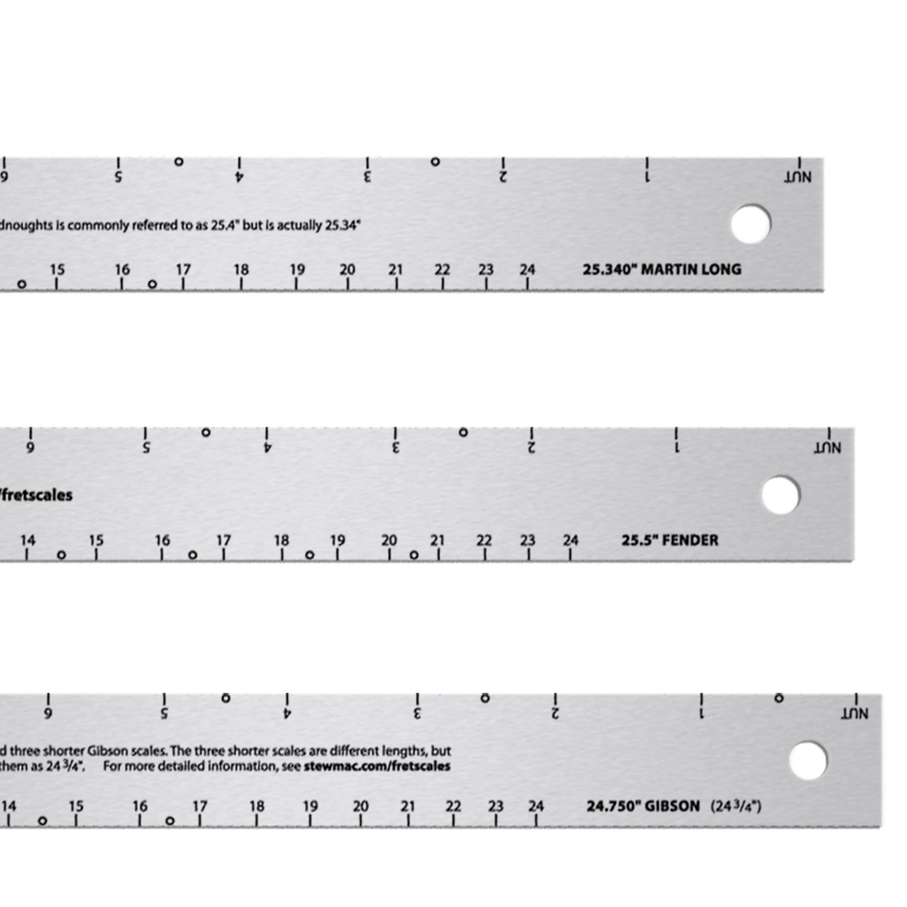 Fret Scale Ruler - StewMac 2 Fret Scale Ruler - StewMac - Image 2