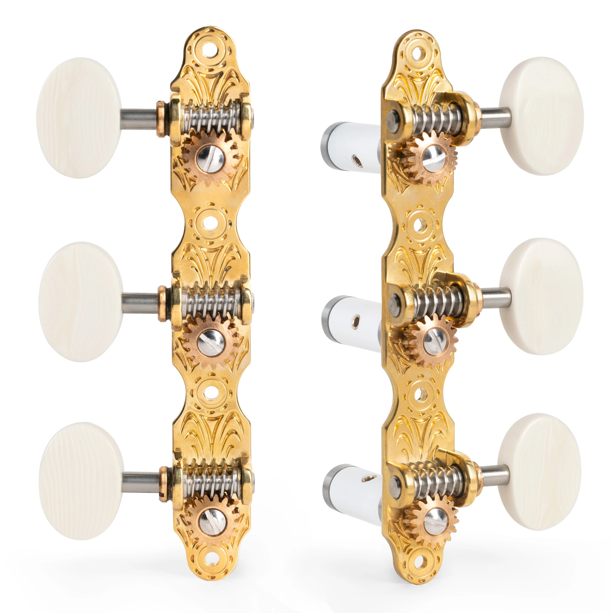 Sloane Classical Guitar Tuners With Ivoroid Knobs And Deco Baseplates - StewMac 3 Sloane Classical Guitar Tuners With Ivoroid Knobs And Deco Baseplates - StewMac - Image 3