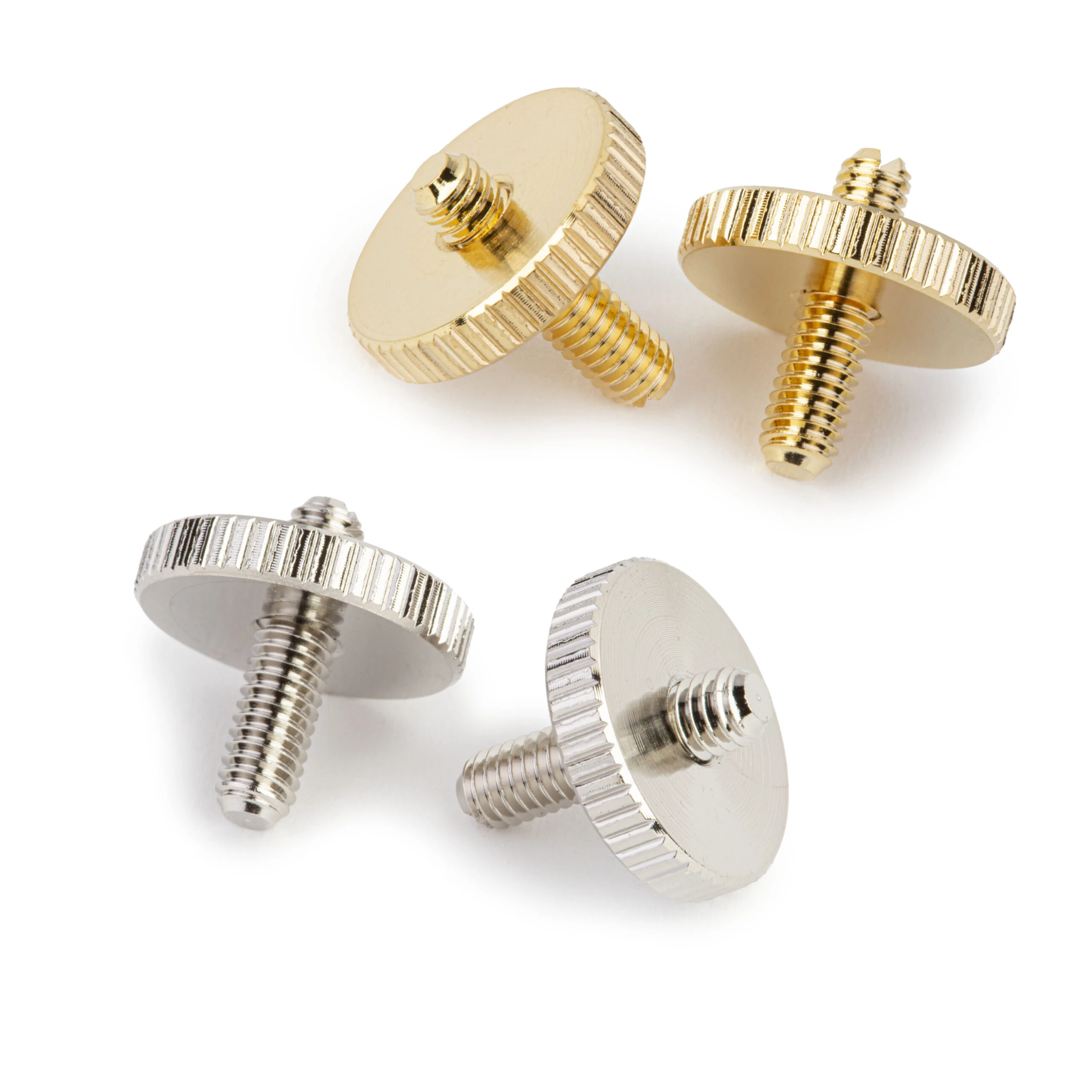 Aluminum Archtop Bridge Post And Thumbwheel Set - StewMac 1 Aluminum Archtop Bridge Post And Thumbwheel Set - StewMac