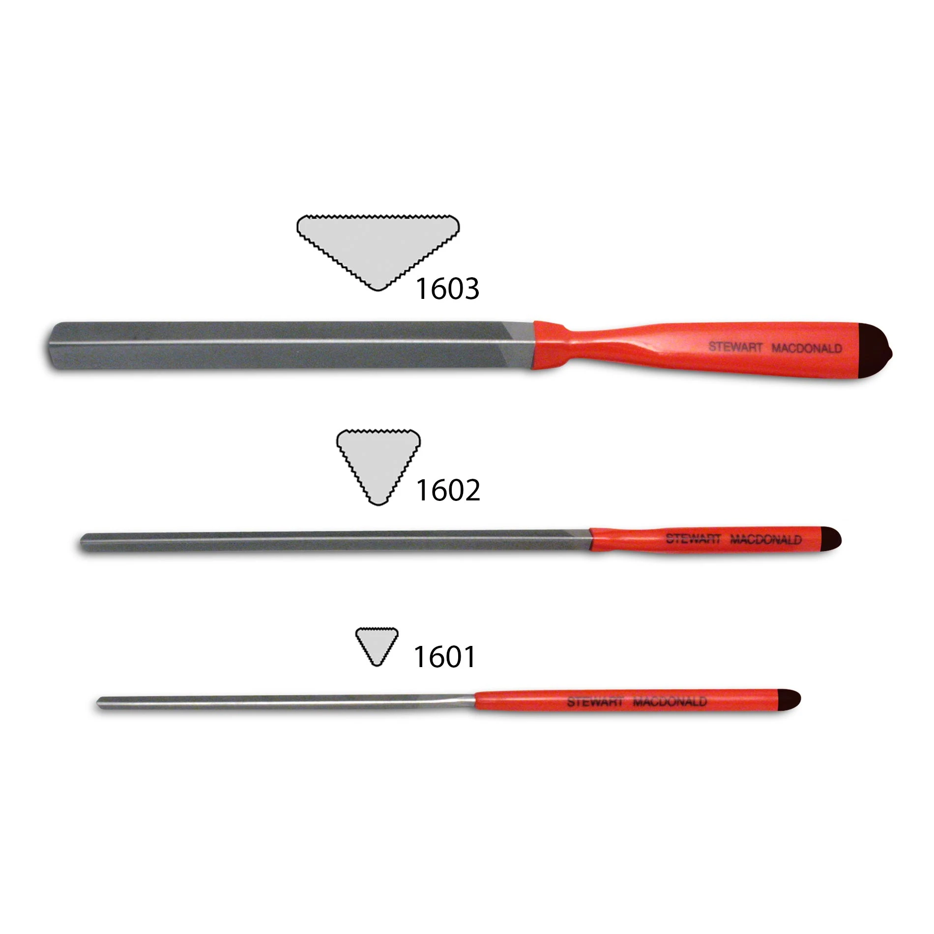 3-Corner Fret Dressing Files - StewMac 3 3-Corner Fret Dressing Files - StewMac - Image 3