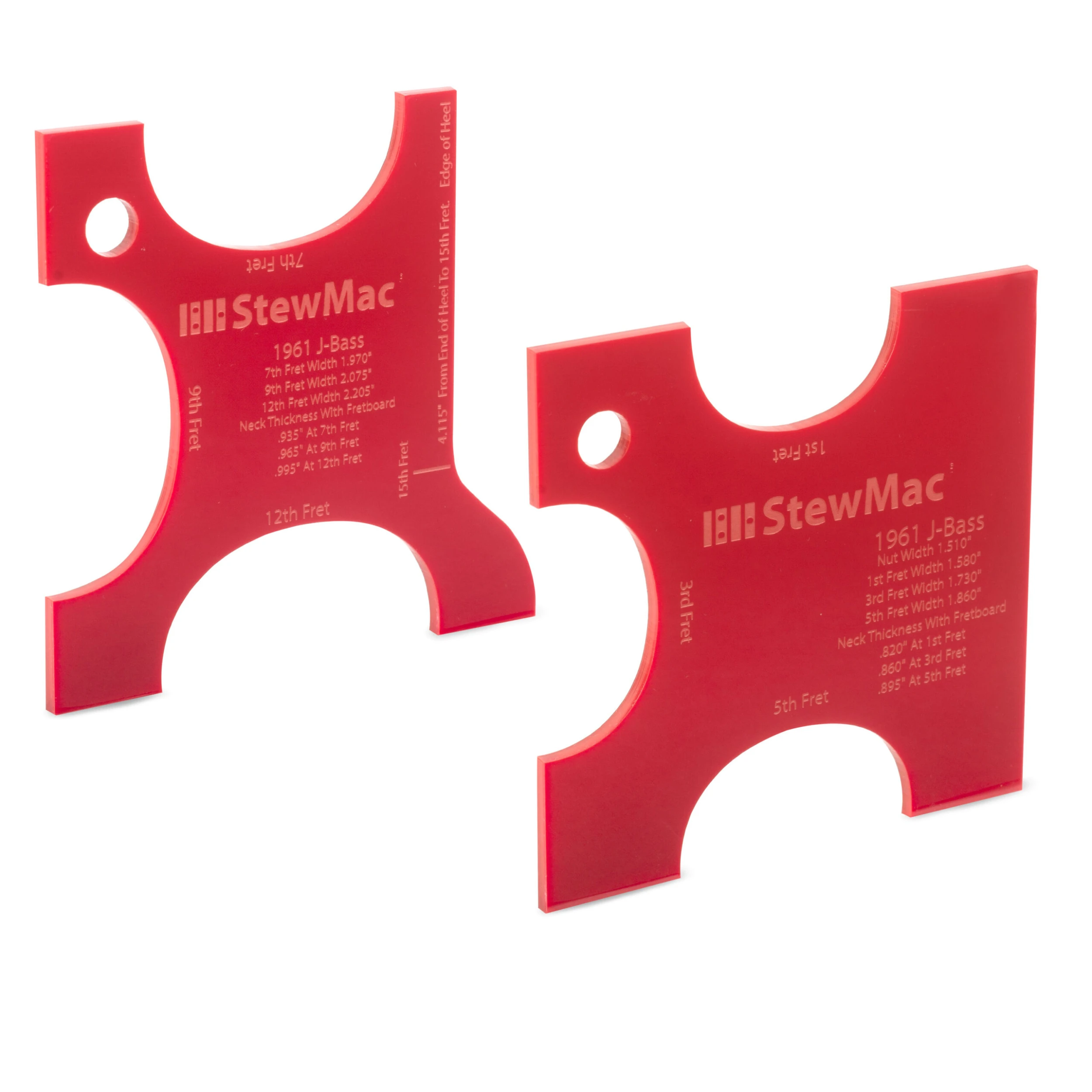 Neck Shaping Templates For Bass - StewMac 1 Neck Shaping Templates For Bass - StewMac