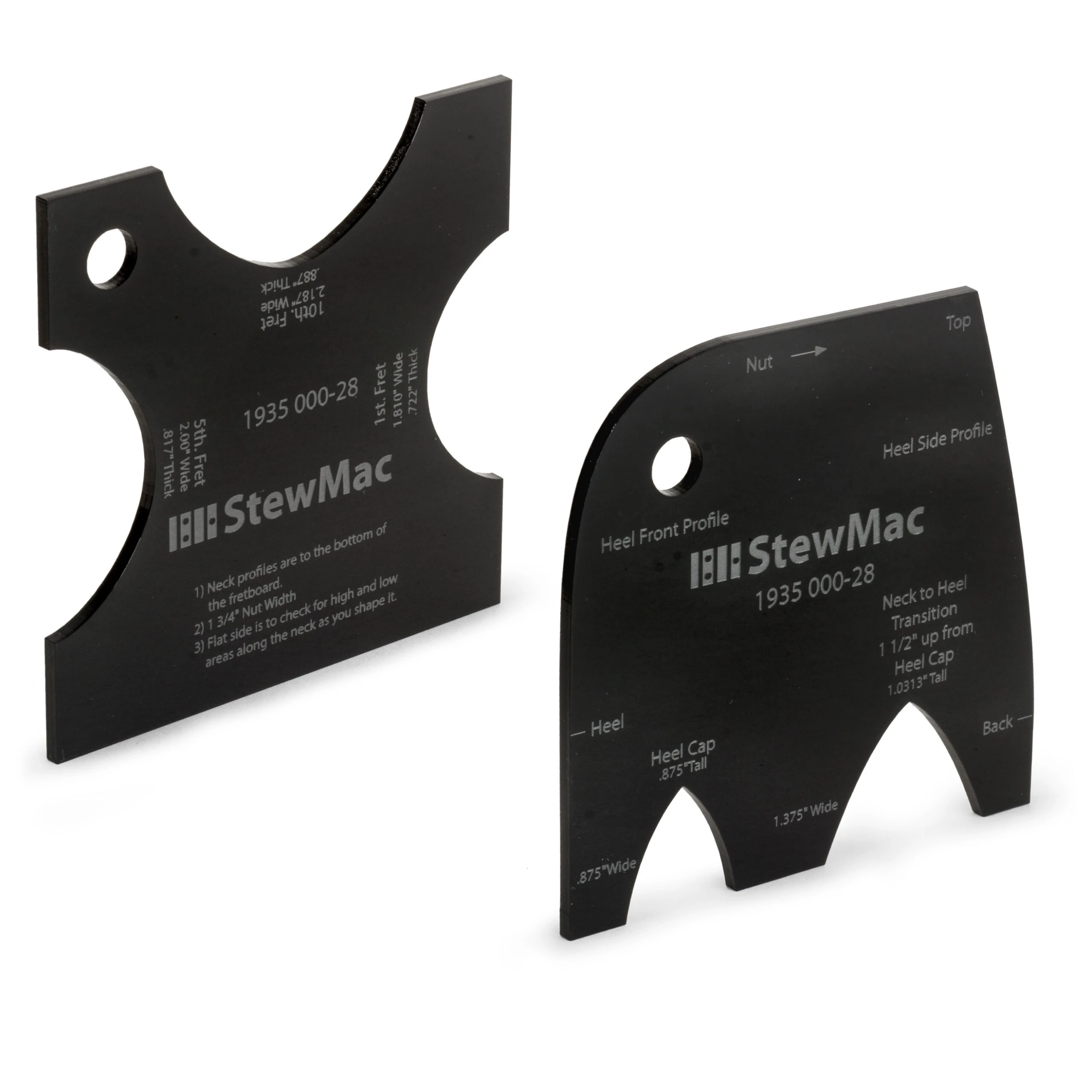 Neck Shaping Templates For Acoustic Guitar - StewMac 4 Neck Shaping Templates For Acoustic Guitar - StewMac - Image 4