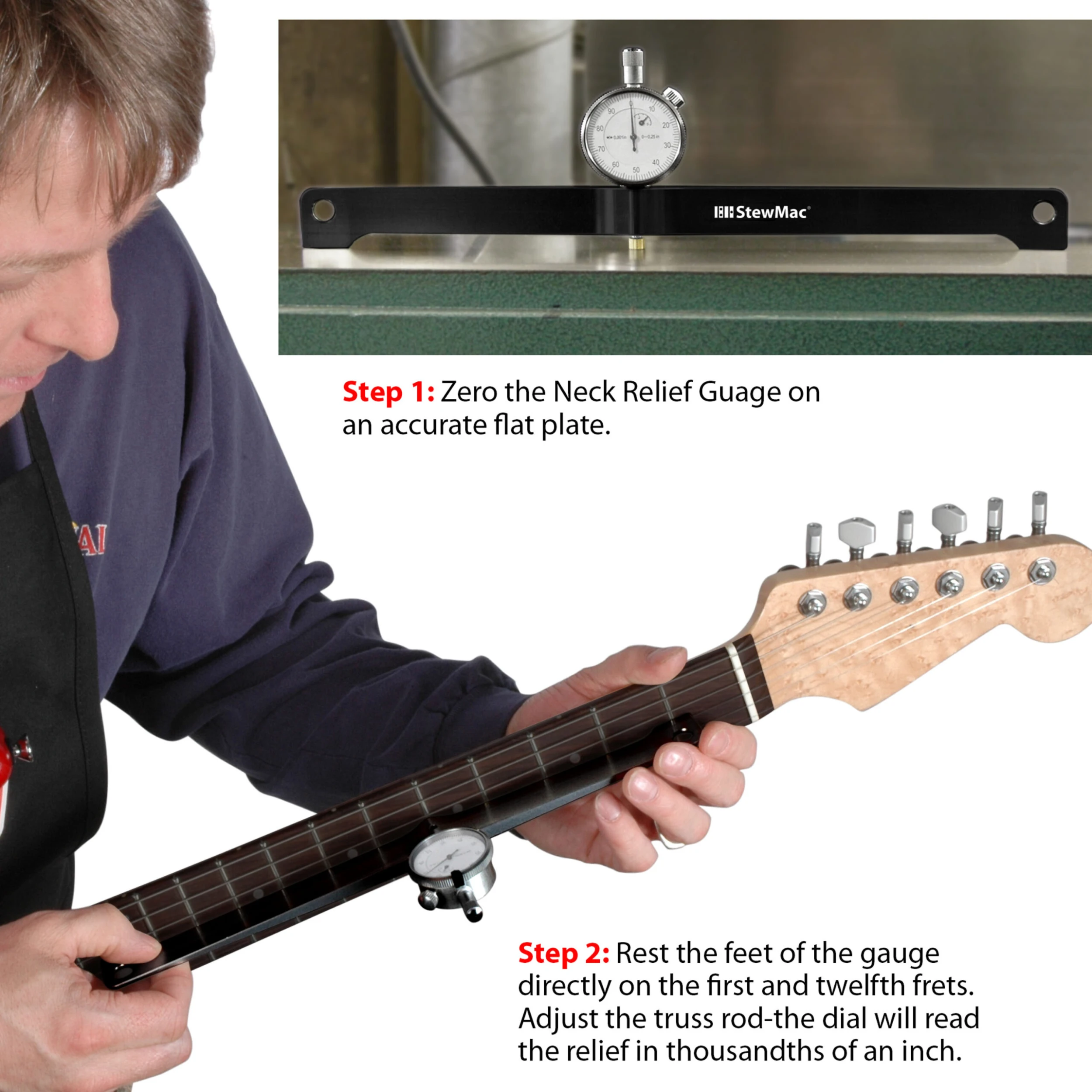 Neck Relief Gauge - StewMac 2 Neck Relief Gauge - StewMac - Image 2