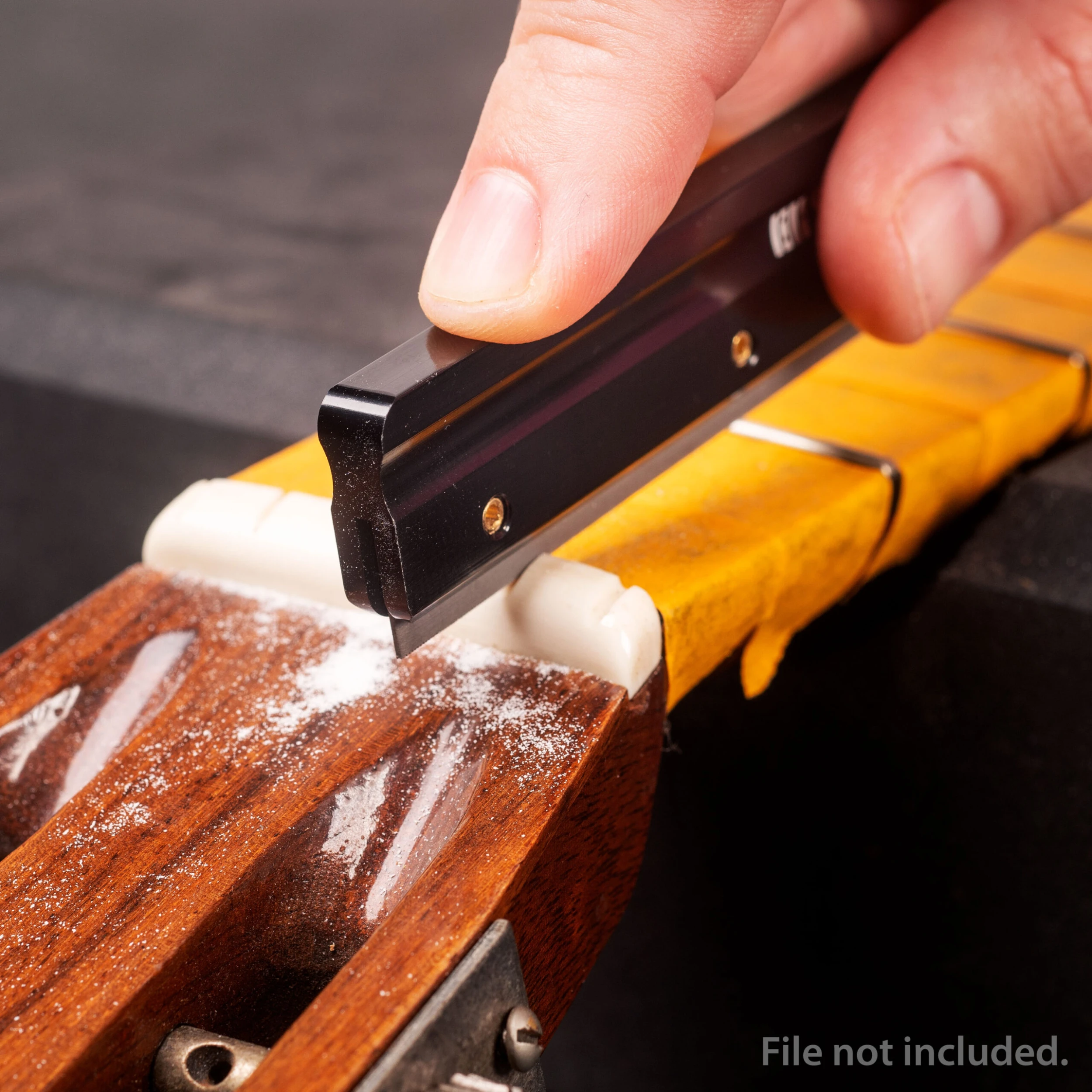 Nut File Backer - StewMac 1 Nut File Backer - StewMac