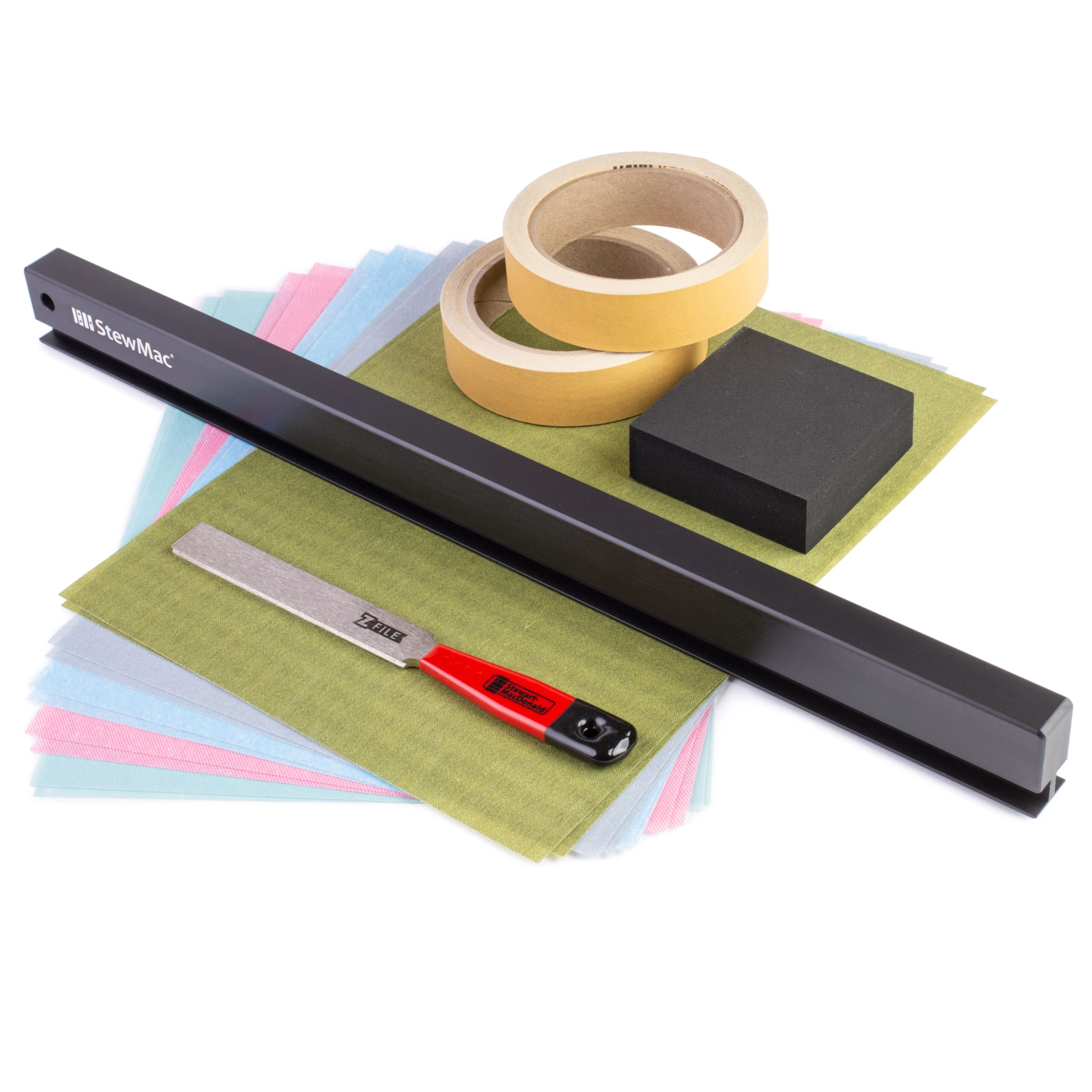 Fret Level + Dress Deluxe Tool Set - StewMac 1 Fret Level + Dress Deluxe Tool Set - StewMac