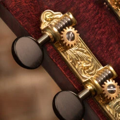 Waverly 3-On-Plate Guitar Tuners With Ebony Knobs For Solid Pegheads - StewMac