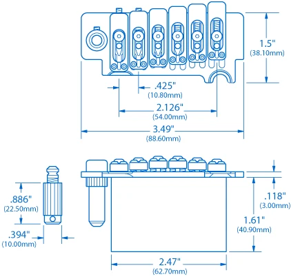 Wilkinson/Gotoh VS-100N Tremolo - StewMac 4 Wilkinson/Gotoh VS-100N Tremolo - StewMac - Image 4