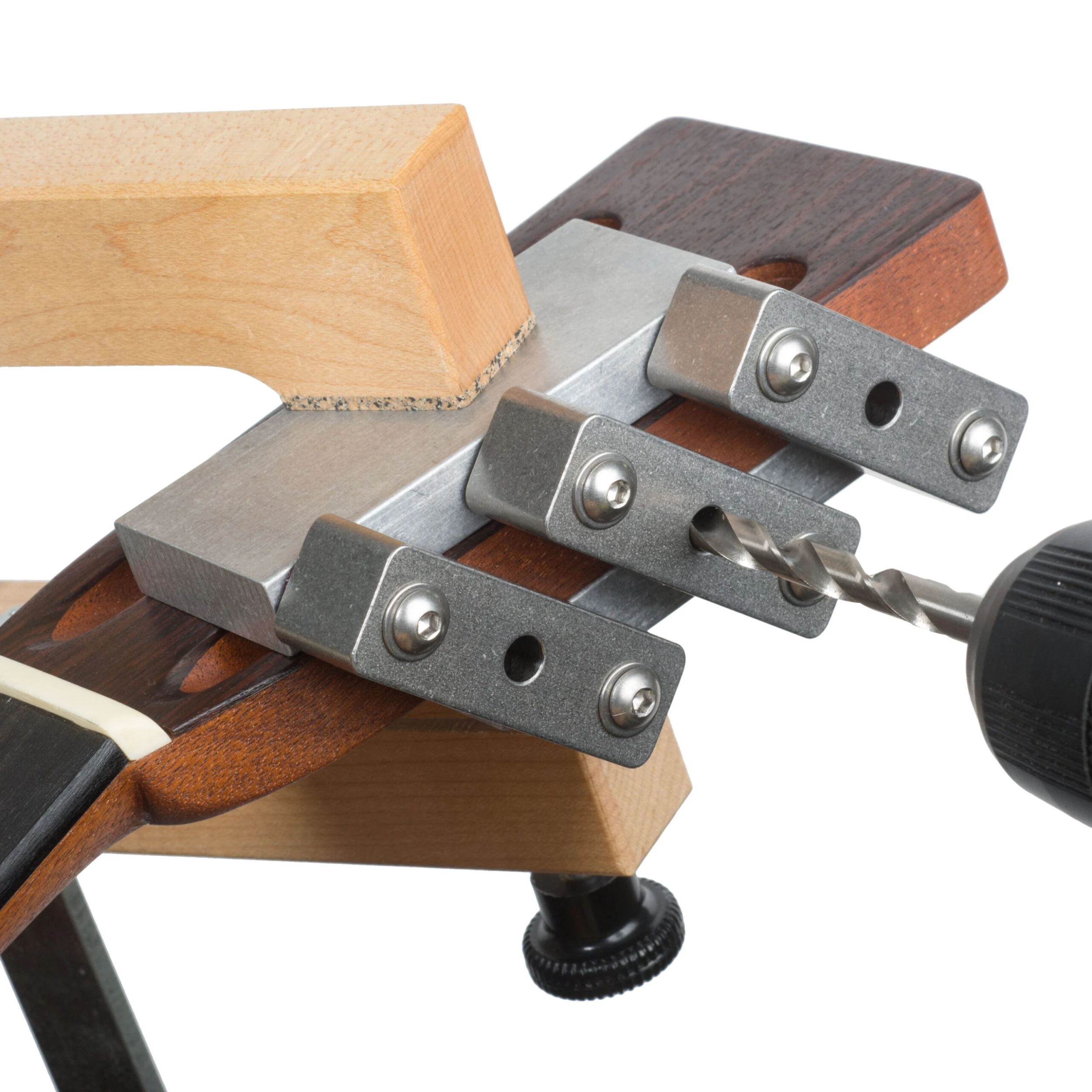 Guitar Tuner Drill Jig For Slotted Headstocks - StewMac 3 Guitar Tuner Drill Jig For Slotted Headstocks - StewMac - Image 3