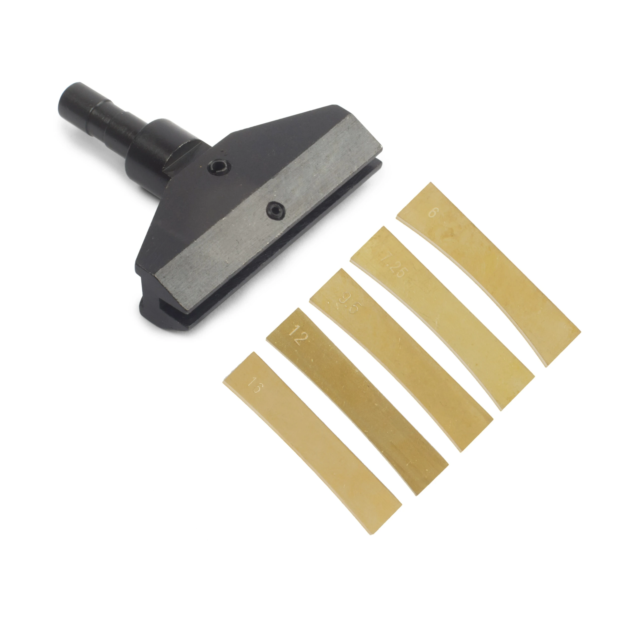 Fret Press Caul With 5 Fret Press Inserts - StewMac 1 Fret Press Caul With 5 Fret Press Inserts - StewMac