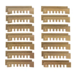 Notched Fret Press Inserts - StewMac 5 Notched Fret Press Inserts - StewMac -Luthier Tools Shop 4521 3 on white pairs stacked 3000 copy 2