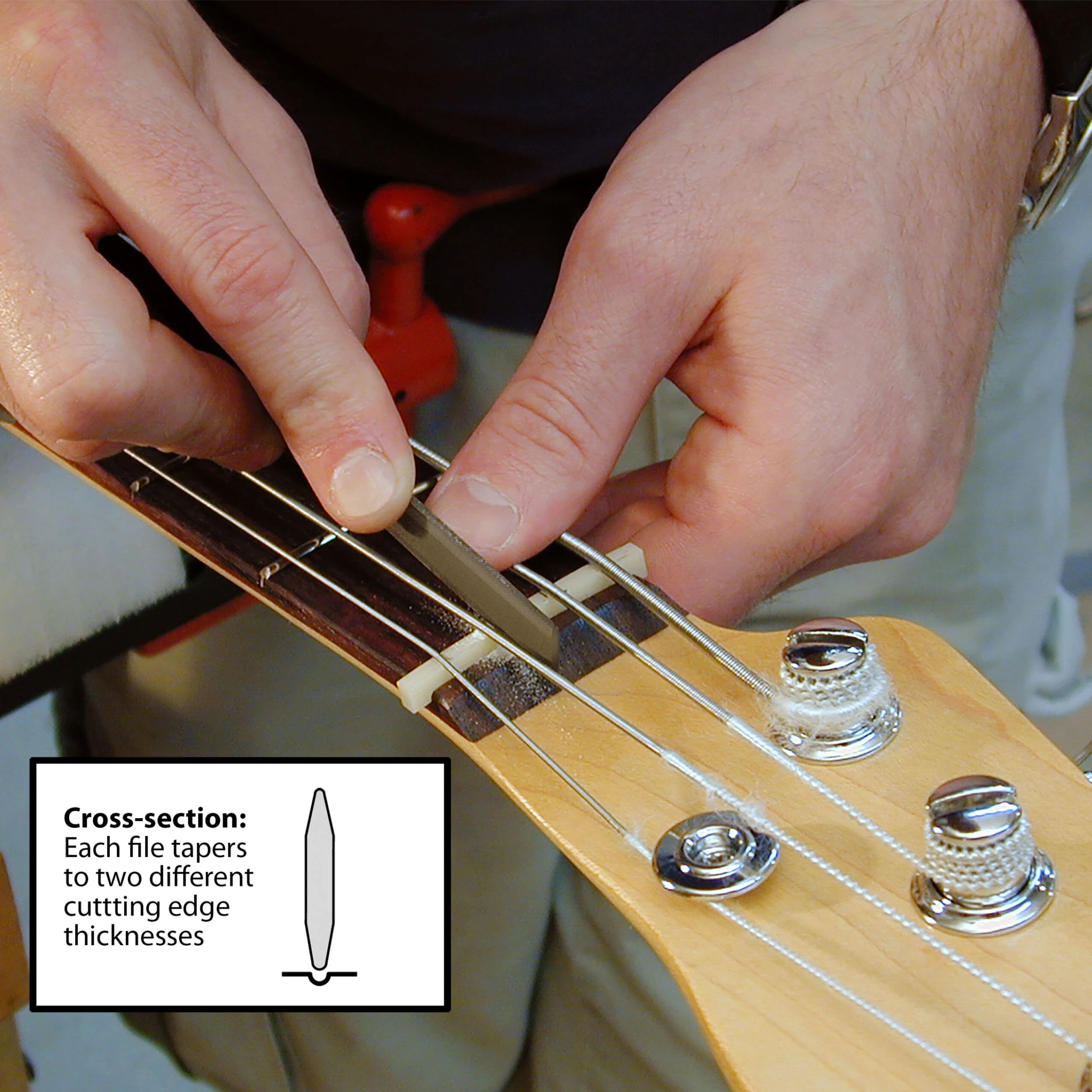 Double-edge Nut Files - StewMac 3 Double-edge Nut Files - StewMac - Image 3