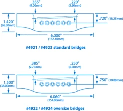 Acoustic Guitar Bridge - StewMac 5 Acoustic Guitar Bridge - StewMac -Luthier Tools Shop 4921 1spec