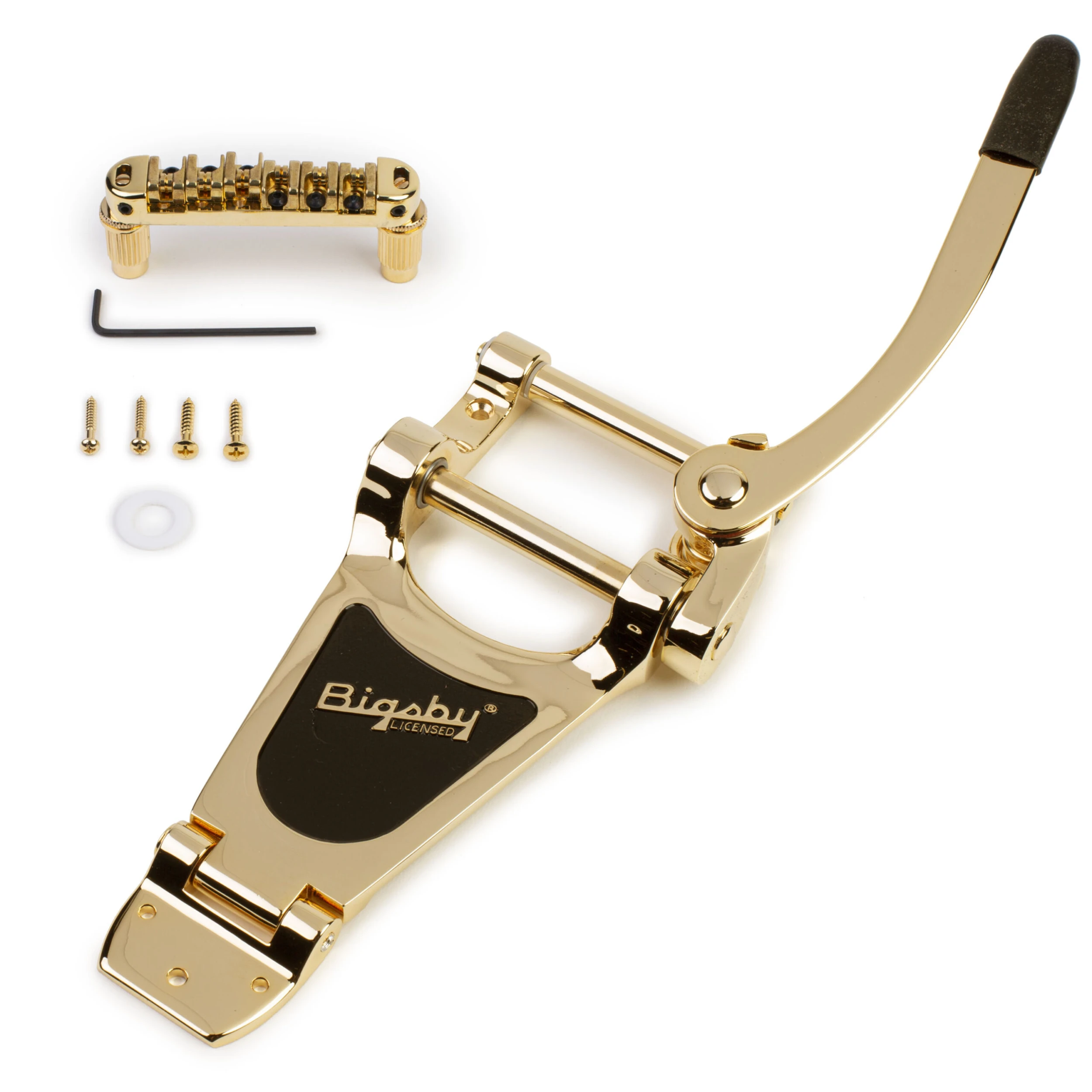 Locking Roller Bridge With Bigsby B70 Vibrato - StewMac 2 Locking Roller Bridge With Bigsby B70 Vibrato - StewMac - Image 2