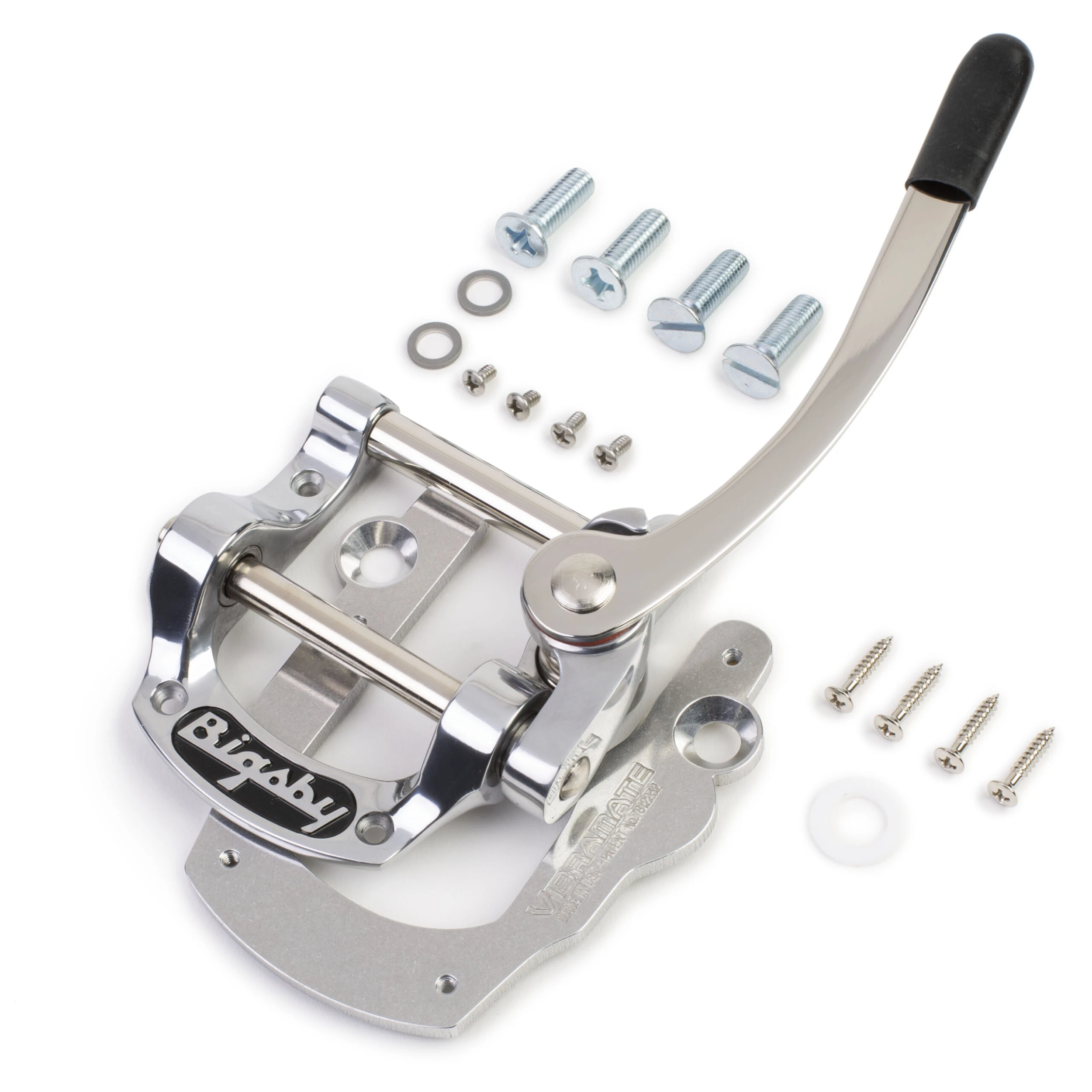 Bigsby B5 With Vibramate V5 - Polished Aluminum - StewMac 1 Bigsby B5 With Vibramate V5 - Polished Aluminum - StewMac