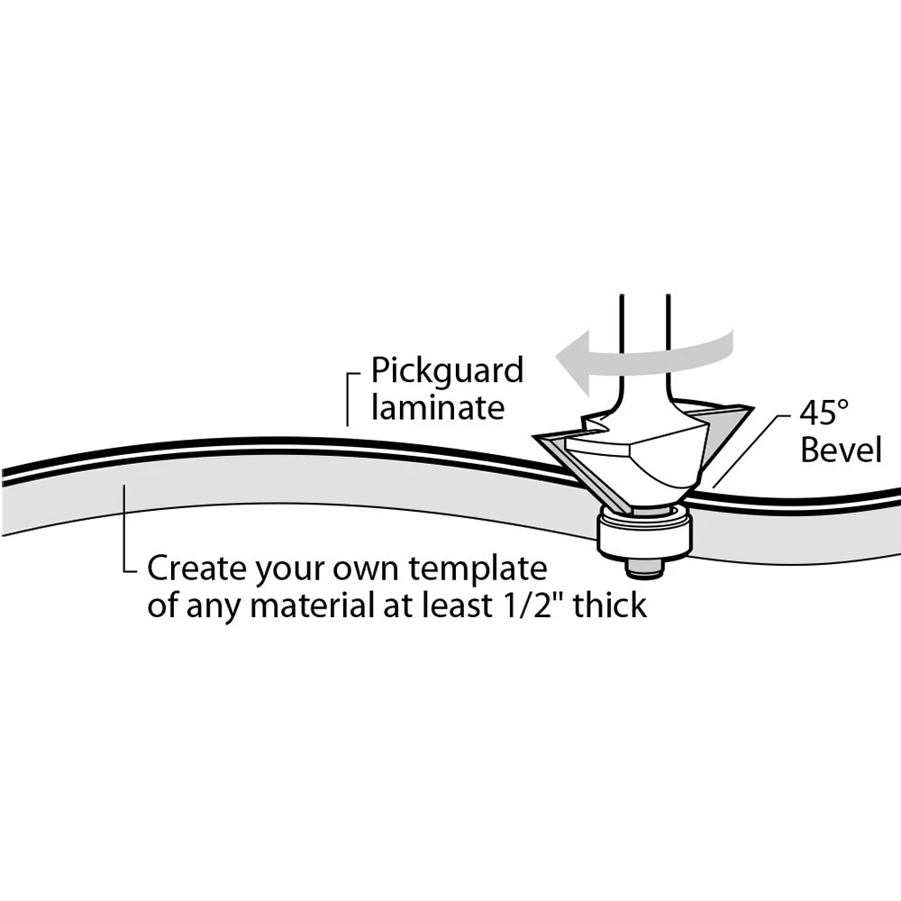 Pickguard Bevel Cutter - StewMac 2 Pickguard Bevel Cutter - StewMac - Image 2