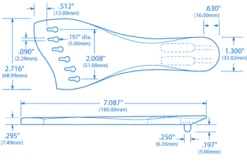 Benedetto Archtop Tailpiece - StewMac -Luthier Tools Shop 5270 1spec
