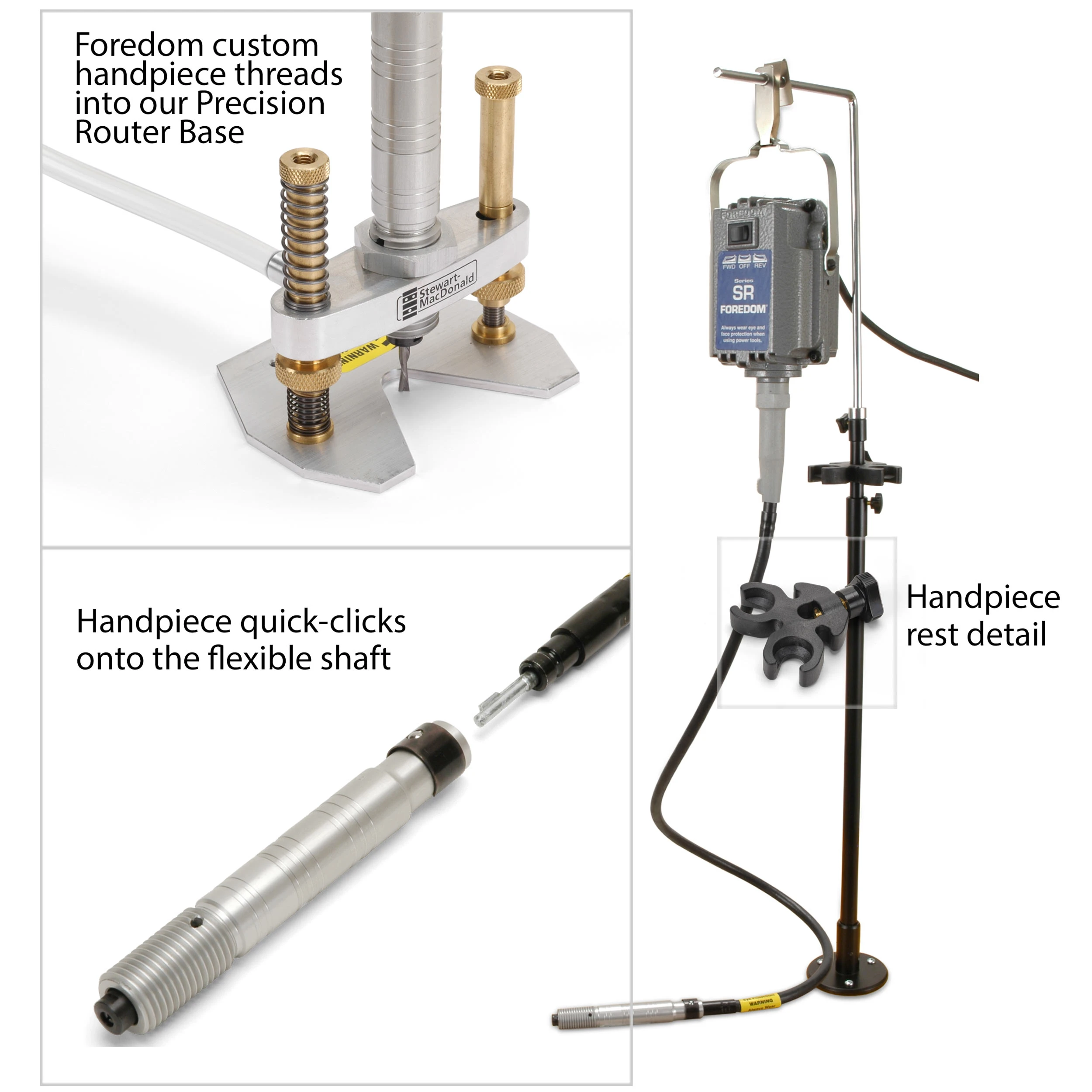 Foredom Power Tool With Precision Router Base Set, International - StewMac 2 Foredom Power Tool With Precision Router Base Set, International - StewMac - Image 2