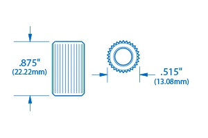 Pigtail '50s Stud Bushings, Set Of 2 - StewMac 2 Pigtail '50s Stud Bushings, Set Of 2 - StewMac - Image 2