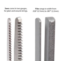 Bridge Pin Hole Slotting Saws + Files - StewMac -Luthier Tools Shop 5803 4 2500