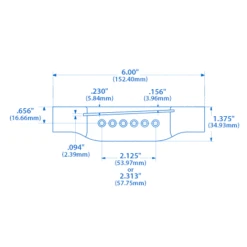 Pre-War Guitar Belly Bridge, Madagascar Rosewood - StewMac 9 Pre-War Guitar Belly Bridge, Madagascar Rosewood - StewMac -Luthier Tools Shop 6225 spec