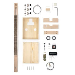 Cigar Box Guitar Kit - StewMac -Luthier Tools Shop m007232 6 cigar box parts spread copy