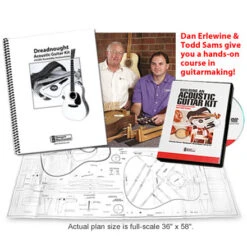 WoodStax Flamed Cherry Dreadnought Guitar Kit, Bolt-On Neck - 021 - StewMac -Luthier Tools Shop wgo5kv 04 instructions 440